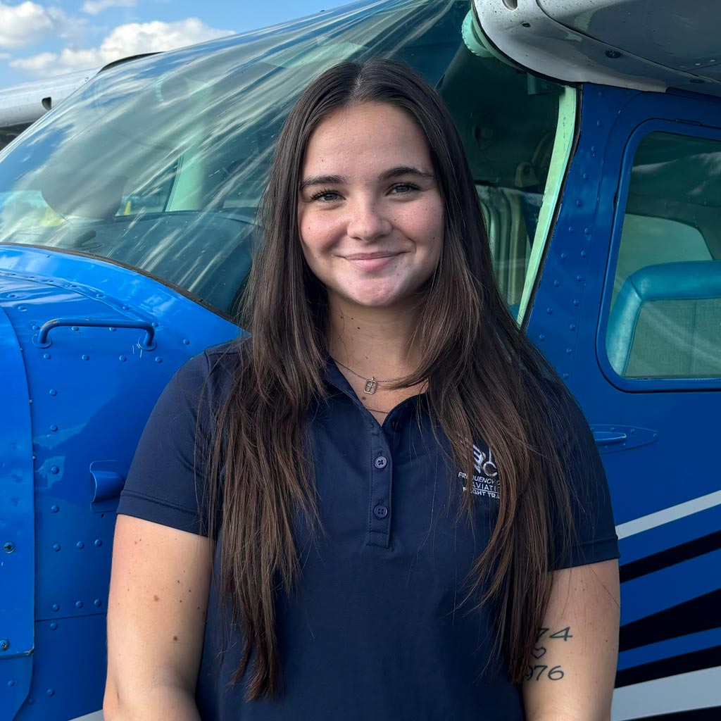 Alycia Abbadini at Nashville's Best Flight School Frequency Change Aviation