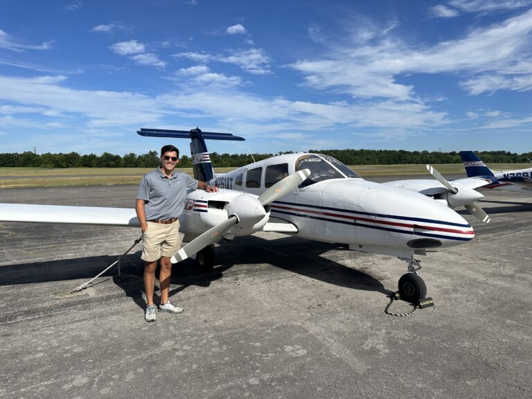 Clarksville flight school instructor Tanner Lancaster